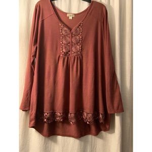 Bohemian burnt orange top